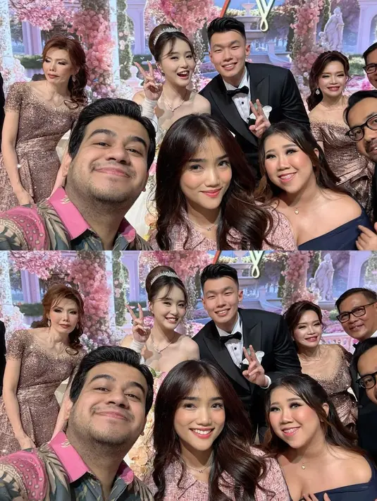 Penampilannya yang simpel namun stylish melengkapi gaya feminin Fuji, menjadikan mereka pasangan sahabat yang mencuri perhatian di tengah keramaian. [@fuji_an].