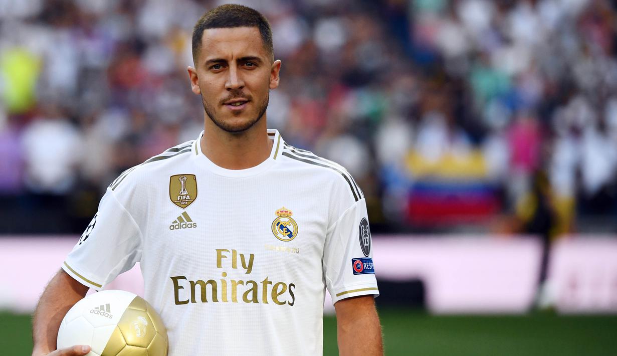 4. Eden Hazard (Real Madrid/Belgia) - Penyerang. (AFP/Gabriel Bouys)