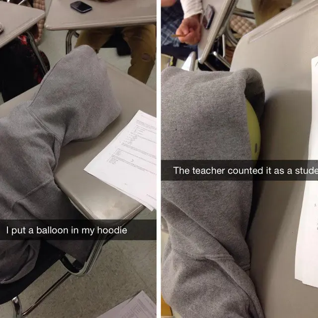 cara nyeleneh murid kelabui guru (foto: imgur)