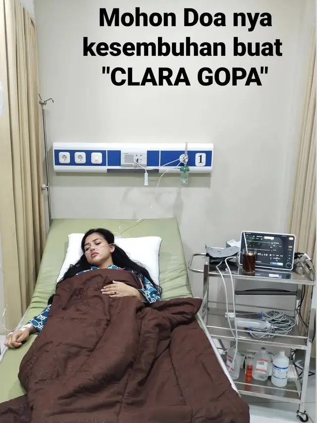Dilarikan Ke Rumah Sakit, Ini 6 Potret Keadaan Clara Gopa Terkini