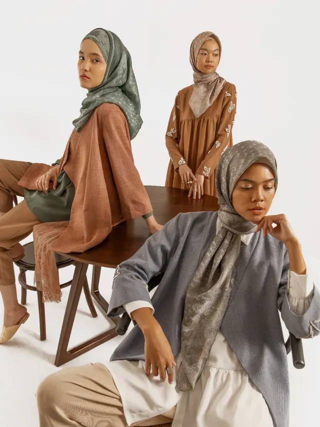 Ilustrasi tren hijab.