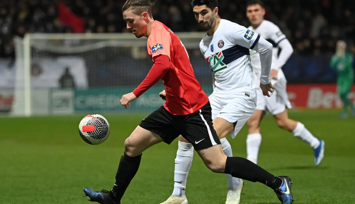 Hasil ini meloloskan PSG ke babak 32 besar. Laga Coupe de France akan kembali dimainkan pada 21 Januari mendatang. (Valentine CHAPUIS / AFP)