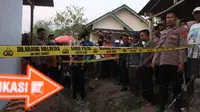 Polsek Gadingrejo melakukan olah tempat kejadian perkara (TKP) tewasnya youtuber Lampung. Foto (Dokumen Polsek Gadingrejo)