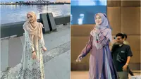 7 Inspirasi Gamis Kekinian ala Ria Ricis, Elegan untuk Tubuh Ramping