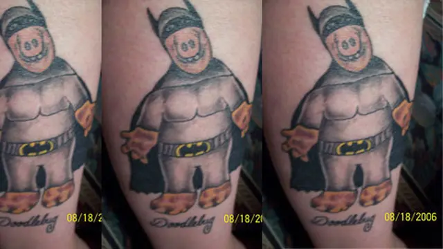 7 Potret Tato Nyeleneh Bertema Bat Man, Hasilnya di Luar Ekspektasi