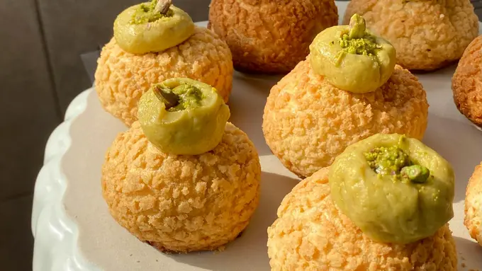 resep Choux au Craquelin