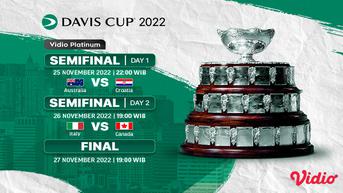 Live Streaming Semifinal dan Final Davis Cup 2022 di Vidio, 26 dan 27 November