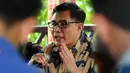 Wakil Ketua Umum DPP PPP Emron Pangkapi dalam konferensi pers di Jakarta, Rabu (22/10/14). (Liputan6.com/Andrian M Tunay)