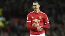 4. Zlatan Ibrahimovic (Striker) - 220.000 poundsterling per pekan. (AFP/Oli Scarff)