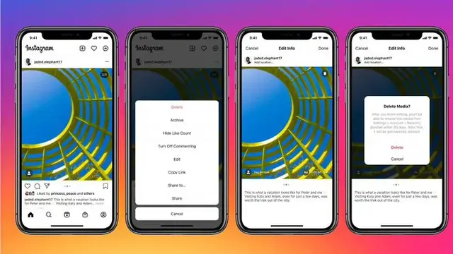 Fitur Hapus Foto Carousel di Instagram