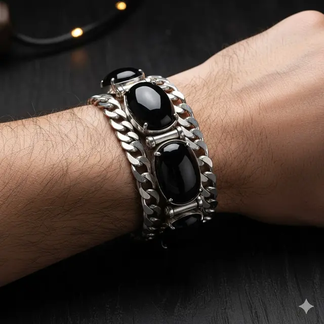 Gelang Figaro Dominant Onyx