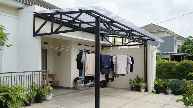 Model Atap Jemuran dari Baja Ringan yang Cocok untuk Rumah Sederhana