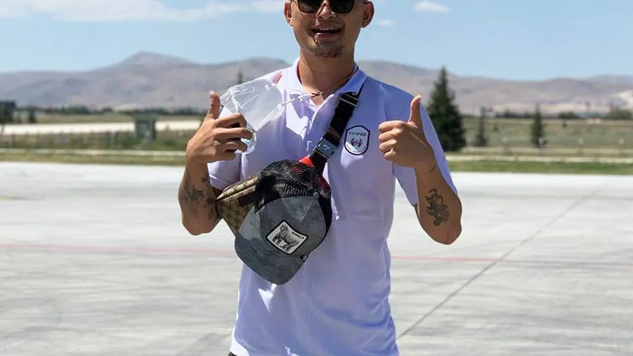Penyerang RANS Cilegon FC, Syamsir Alam di Turki.