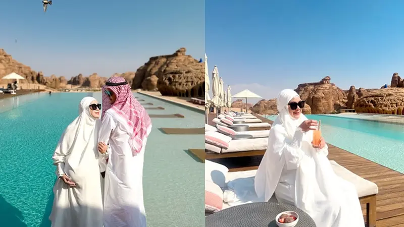 Usai Jalani Umrah, Ini 7 Momen Baby Moon Anisa Rahma Bersama Suami di AlUla