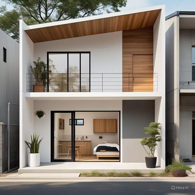 Rumah 2 Lantai Atap Dak 70m²
