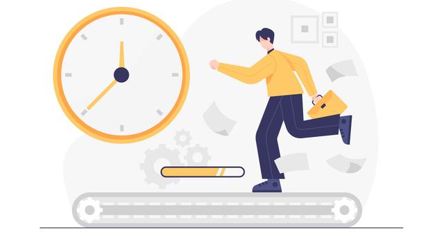 Ilustrasi terlambat, tidsoptimist