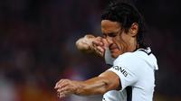 Striker Paris Saint-Germain asal Uruguay, Edinson Cavani. (AFP/Charly Triballeau)