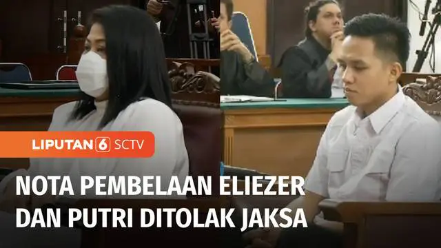 Jaksa Penuntut Umum menolak nota pembelaan atau pledoi terdakwa Richard Eliezer dan Putri Candrawati dalam sidang replik pembunuhan berencana Brigadir Yosua.