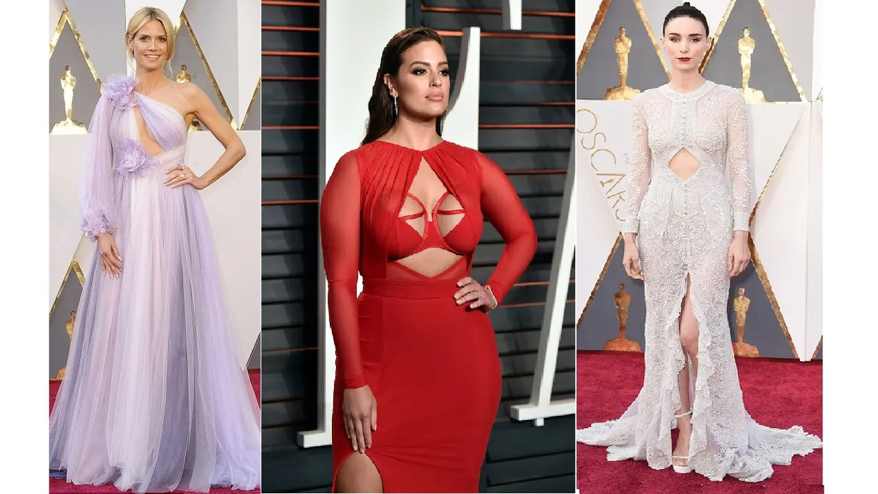 Aksi Busana Pamer Perut Para Selebritas di Ajang Oscars 2016