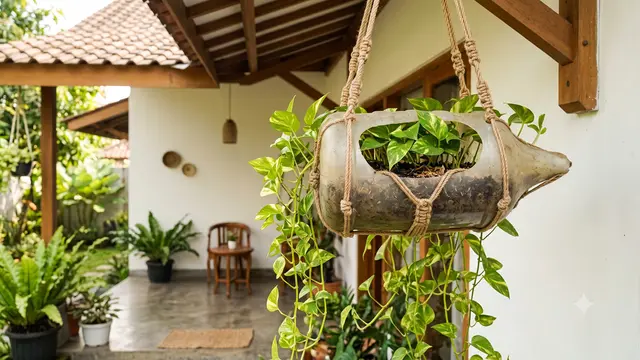 Inspirasi Pot Sirih Gading Dari Galon Bekas