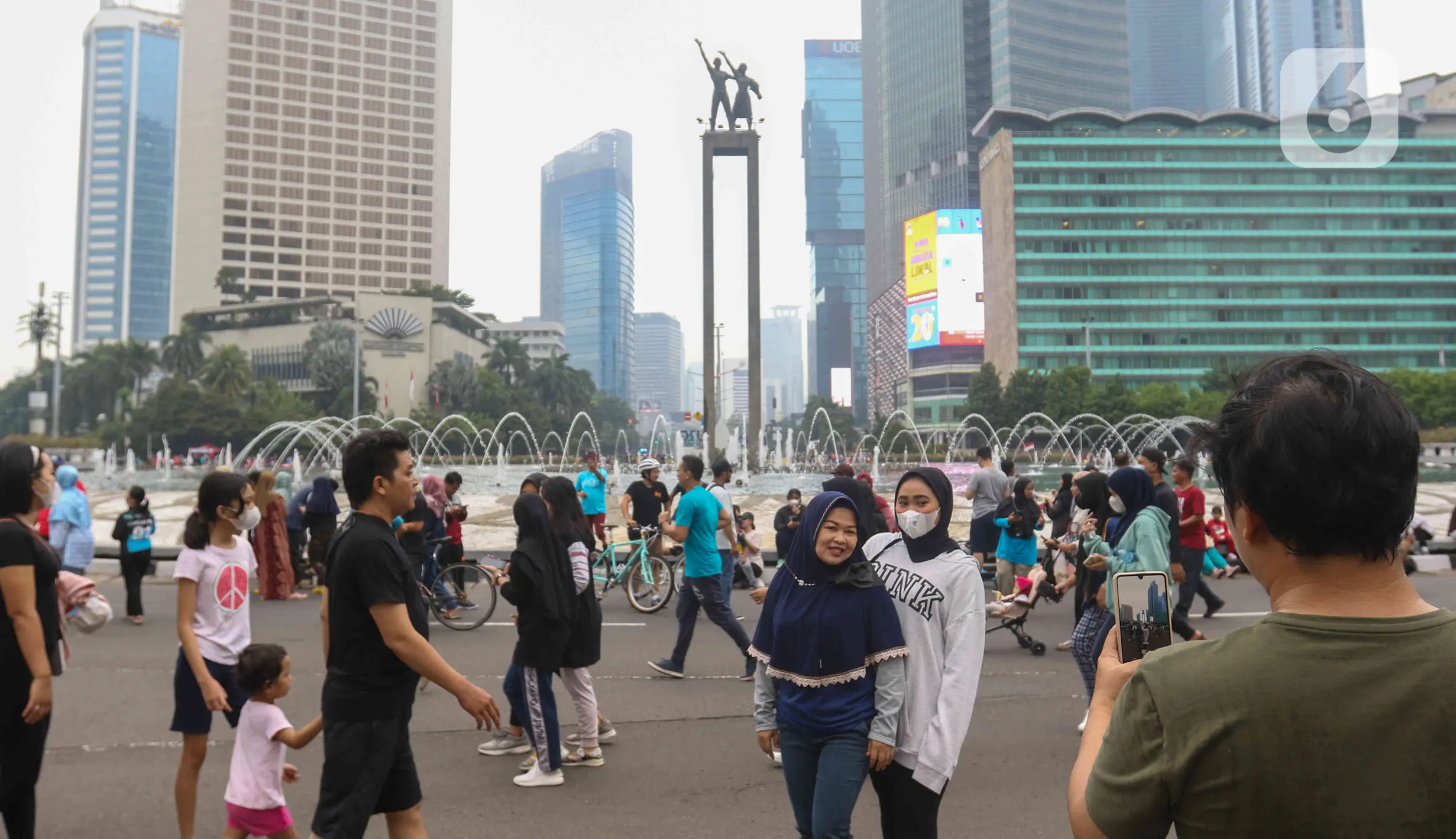 Foto Car Free Day Jakarta Diberlakukan Kembali Warga Membeludak