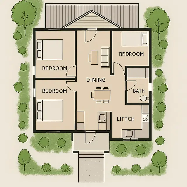 5 Desain Rumah Sederhana 3 Kamar Tidur Minimalis Cantik untuk Hunian di Kampung