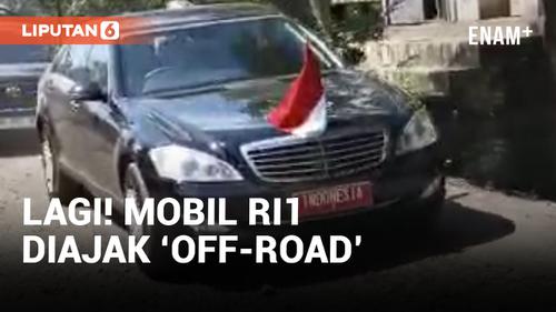 VIDEO: Rombongan Presiden Jokowi Inspeksi Jalan Rusak di Jambi