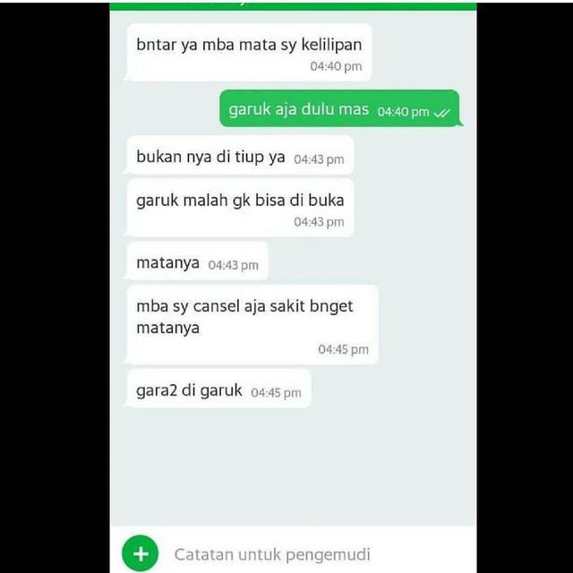 7 Chat Batalkan Pesanan Ojek Online Ini Bikin Ngakak
