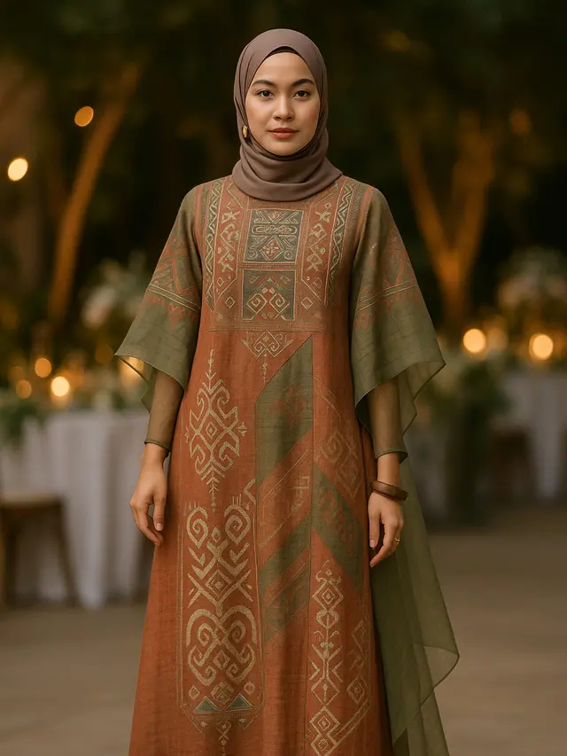 Model Gamis untuk Kondangan yang Bikin Penampilanmu Dikagumi Banyak Orang (Foto: ChatGPT)