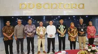 Pengukuhan Kepengurusan Koordinatoriat Wartawan Parlemen (KWP) periode 2024-2026 oleh Kesetjenan DPR RI/MPR RI/DPD RI. (Liputan6.com/Delvira Hutabarat).