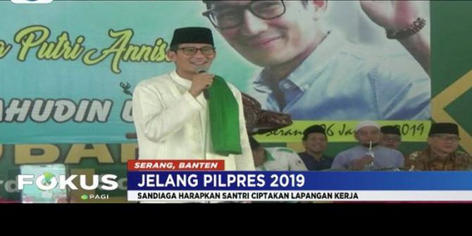 Sandiaga Hadiri Milad Pesantren Al Mubarok Serang