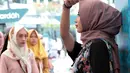 Dalam pemilihan Puteri Muslimah Indonesia 2017, tak hanya mengandalkan kecantikan, namun juga memadukan bakat serta ahlak yang dimiliki oleh para peserta. (Deki Prayoga/Bintang.com)