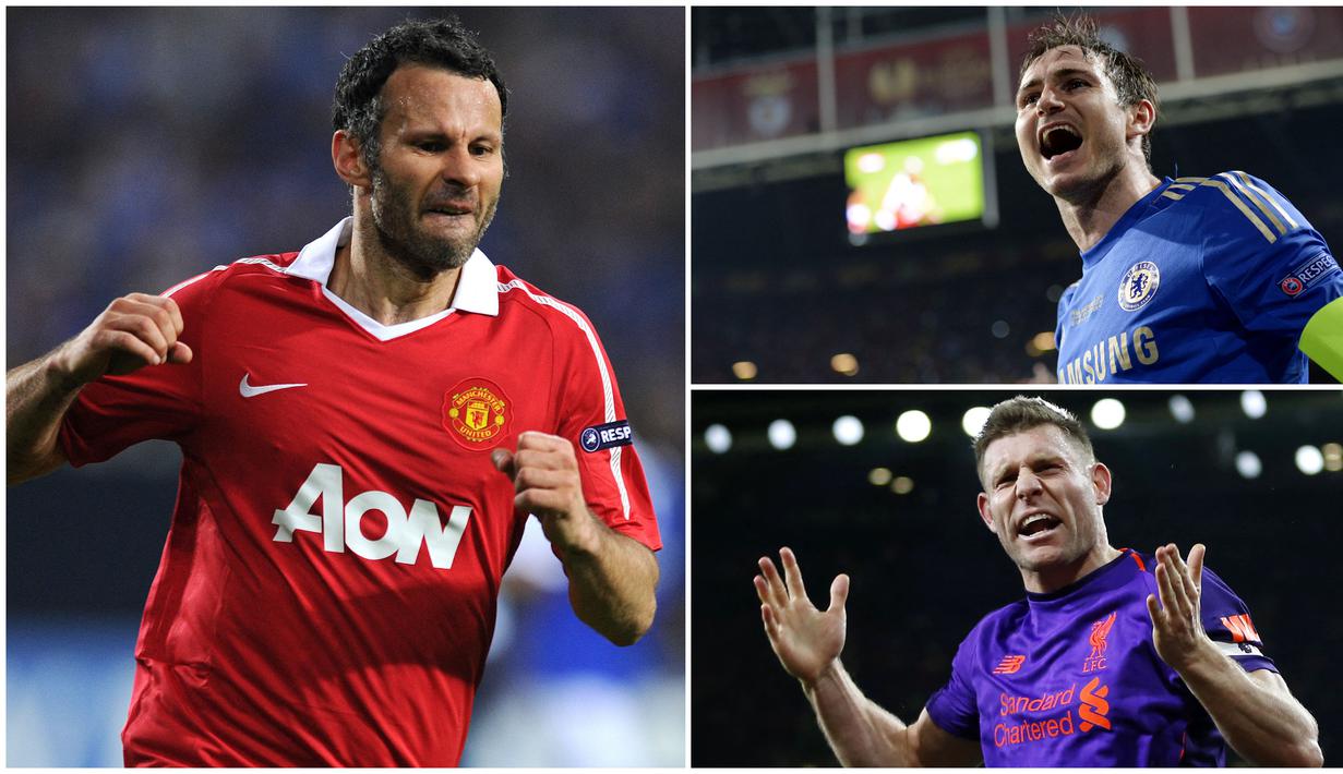 Legenda Manchester United, Ryan Giggs, hanya berada diurutan kedua sebagai pemain dengan penampilan terbanyak di Liga Inggris. Sementara pemain Liverpool, James Milner, menjadi satu-satunya pemain berstatus aktif yang masuk dalam daftar tersebut.