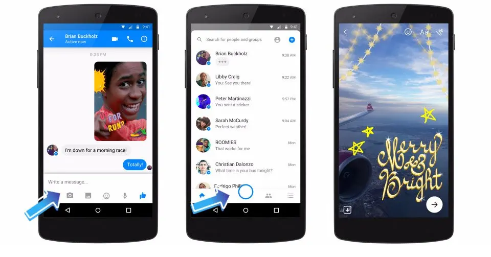 Facebook Messenger Day (Sumber: Business Insider)