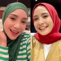 Lihat di sini beberapa potret penuh gaya Nagita Slavina pakai hijab colorful.