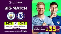 Link Siaran Langsung Liga Inggris: Manchester City Vs Chelsea di Vidio Akhir Pekan Ini