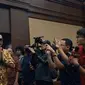 Bendahara Umum (Bendum) Partai NasDem, Ahmad Sahroni menjadi saksi kasus gratifikasi dan pemerasan eks Mentan, Syahrul Yasin Limpo (SYL) di Pengadilan Negeri (PN) Tipikor, Jakarta Pusat, Rabu (5/6/2024). (Merdeka).