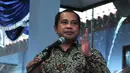 Menteri Desa, Pembangunan Daerah Tertinggal dan Transmigrasi, Marwan Jafar memberikan pidato saat blusukan perdananya di Kabupaten Lebak, Banten, Rabu (5/11/2014) (Liputan6.com/Johan Tallo)