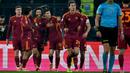 Menurut data yang dirilis oleh Opta, torehan 26 kemenangan ini merupakan kali keempat bagi Roma mencatatkan lebih dari 25 kemenangan dalam satu tahun kalender Serie A. (AFP/Filippo Monteforte)