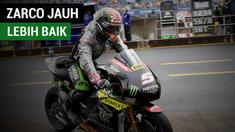 Berita video pebalap Yamaha Tech 3, Johann Zarco, lebih baik dari pebalap Movistar Yamaha, Valentino Rossi, pada Kualifikasi MotoGP Jepang 2017 di Sirkuit Motegi, Sabtu (14/10/2017).