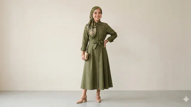 Ide Outfit Lebaran untuk Tubuh Petite agar Terlihat Proporsional. Gemini