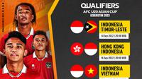 Jadwal dan Live Streaming Timnas Indonesia Kualifikasi AFC Asian Cup U-20 Pekan Ini, 14-18 September 2022. (Sumber : dok. Vidio.com)