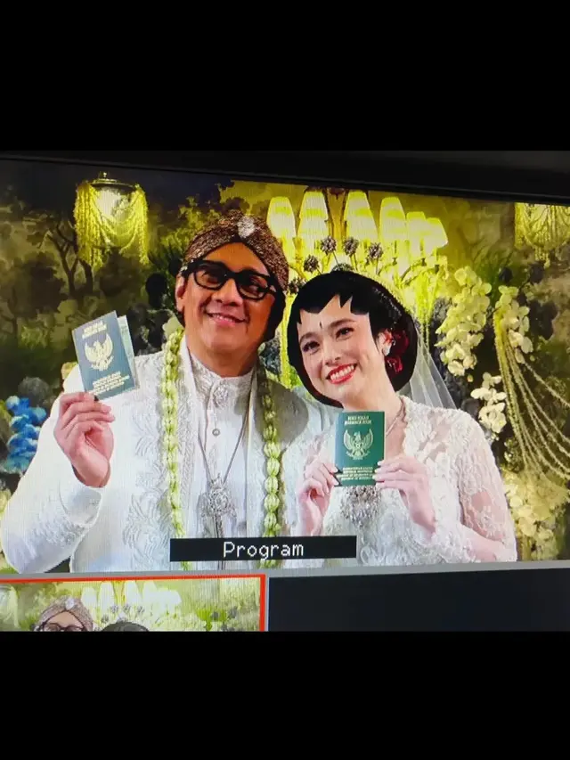 Andre Taulany dan Amanda Rigby menikah