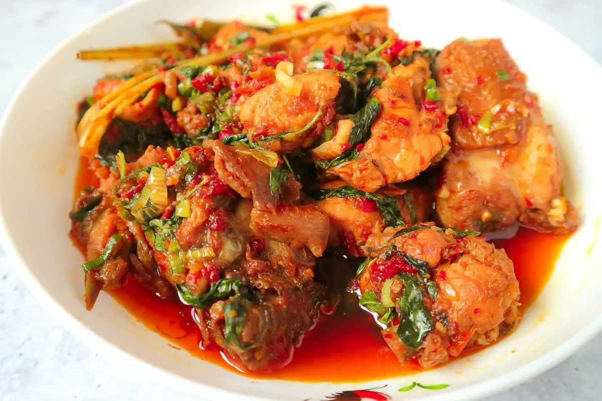 rica-rica ayam bebek pedas