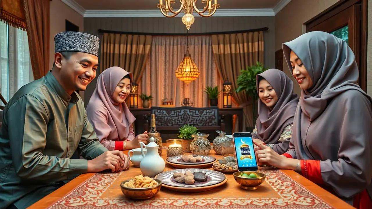 Ilustrasi muslim mengerjakan puasa Asyura 2025