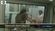 Hanya karena salah paham, seorang pedagang ikan di Situbondo, Jawa Timur, dibacok rekan kerja sendiri.