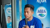 Alumni AQUADNC Andik Vermansah berbagi pengalamannya saat mengikuti turnamen AQUADNC di Surabaya pada tahun 2003 dan ketika berkarir bersama Tim Nasional Indonesia. (Istimewa)