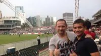 Dejan Antonic saat menyaksikan laga Juventus vs South China (Istimewa/Liputan6.com)