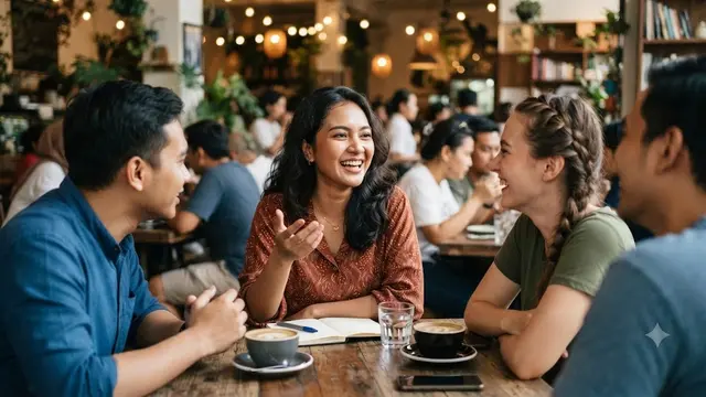 Postur Tubuh Terlihat Tegap tetapi Tetap Santai (AI Generated)