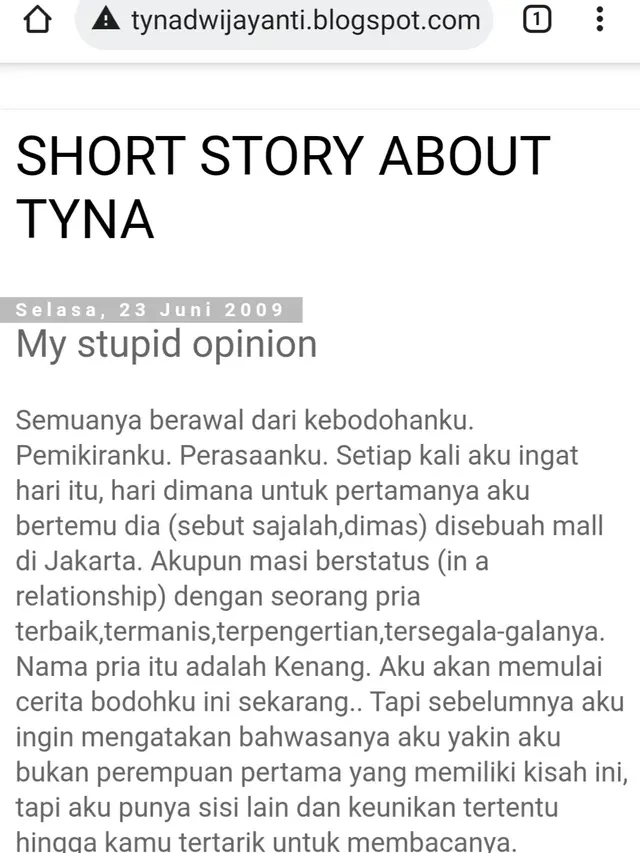 Unggahan Tyna Dwi Jayanti, diduga Tyna Kanna.